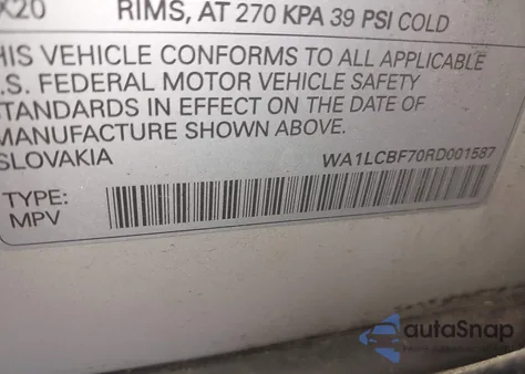 2024 Audi Q7 Premium Plus 45 Tfsi Quattro Tiptronic z USA, uszkodzony, nr VIN WA1LCBF70RD001587